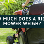 weight of a riding mower