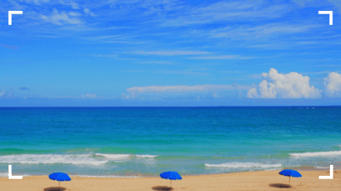 Use a patio umbrella at the beach