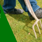 Aerate lawns by hand